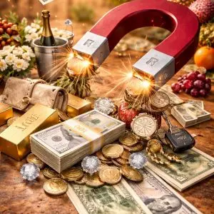 7 dienų gausos iššūkis – pinigų ir gausos simboliai